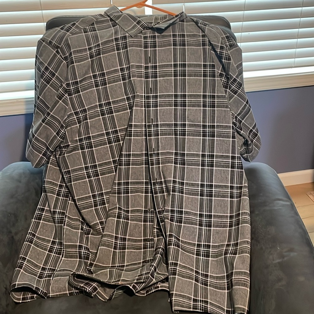 Black and white dress shirt